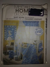 McCall's 3038 Baby Room Essentials Wall Hanging Comforter Canopy Bumper Cushions