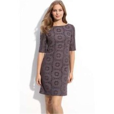 ADRIANNA PAPELL Lined Back Zip Dress Gray SIZE 6 #82 NWT 