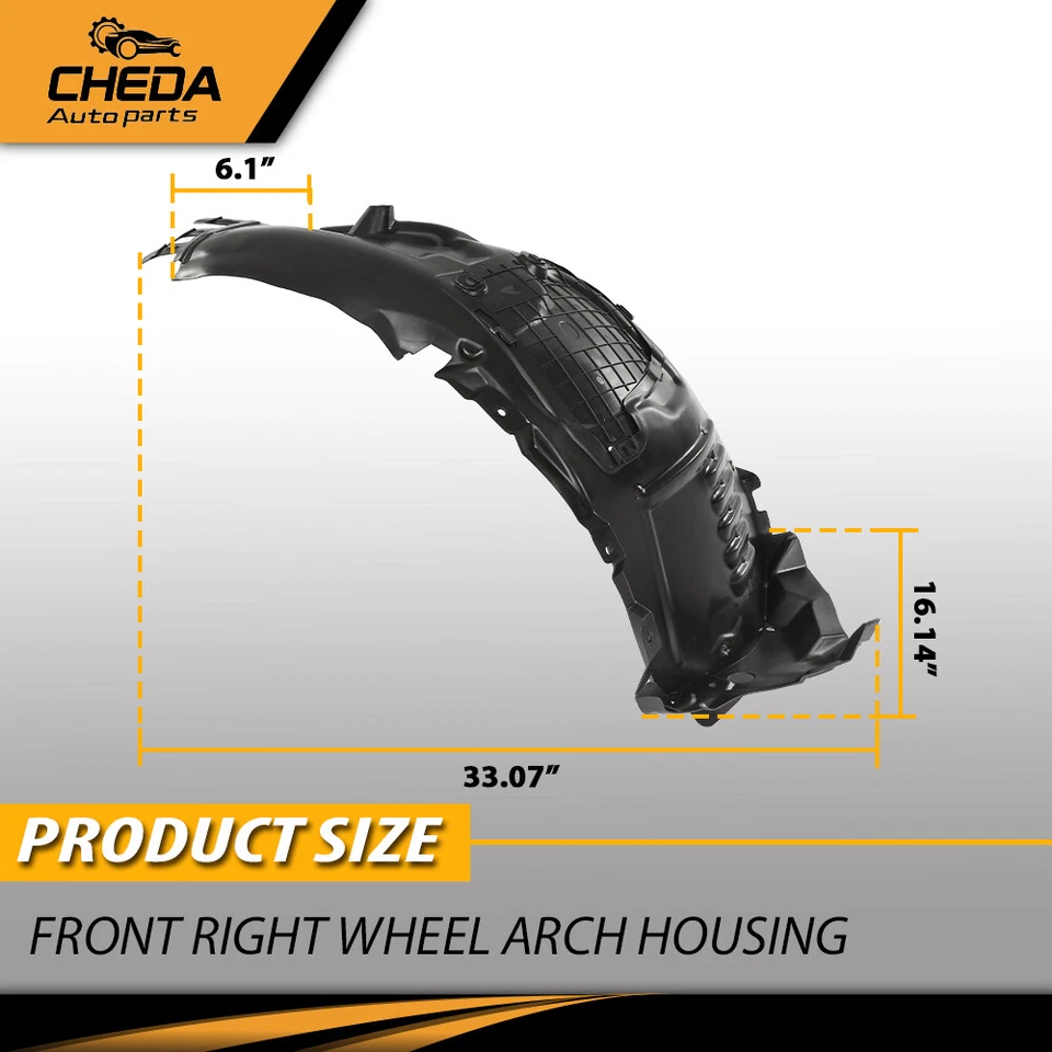 Forro guardabarros delantero derecho apto para Mercedes-Benz C300 W205 2015-2021 sedán Foto 3 de 4