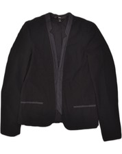 Mossimo Womens Blazer Jacket Uk 14 Medium Black Polyester Od01