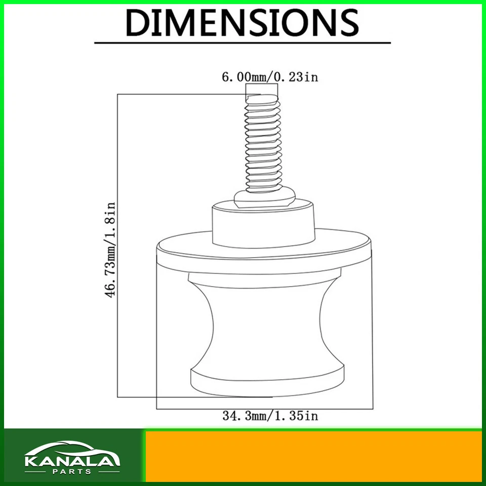 Black M6 Swingarm Spools Sliders Stand Screws For Yamaha YZF R1 R1M R25 R3 R6 R7 - Изображение 2 из 4