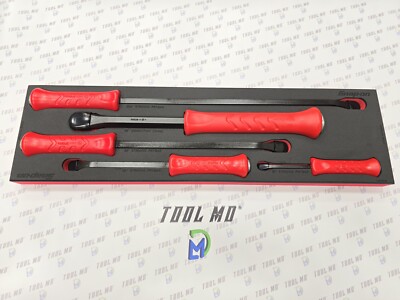 Snap-on Tools USA NEW 5-Piece RED Striking Prybar & Chisel Foam