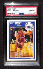 1989 Fleer #114 SCOTT BROOKS PSA 10 GEM-MT 41534388 