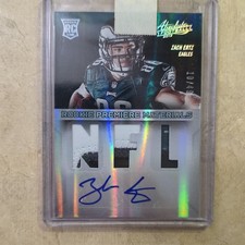 Panini 2013 Absolute Zach Ertz Eagles Rookie Prime Patch Autograph /49