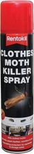 Image of CLOTHES MOTH KILLER SPRAY RENTOKIL REPELLS CARPET FABRIC CLOTH WARDROBE 300ML