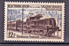 TIMBRE 1955 FRANCE ELECTRIFICATION N° 1024-N**TB-VOIR SCAN