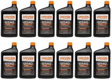 Driven DT40 5W-40 Synthetic Street Performance Engine Oil 1 qt Set of 12 02406