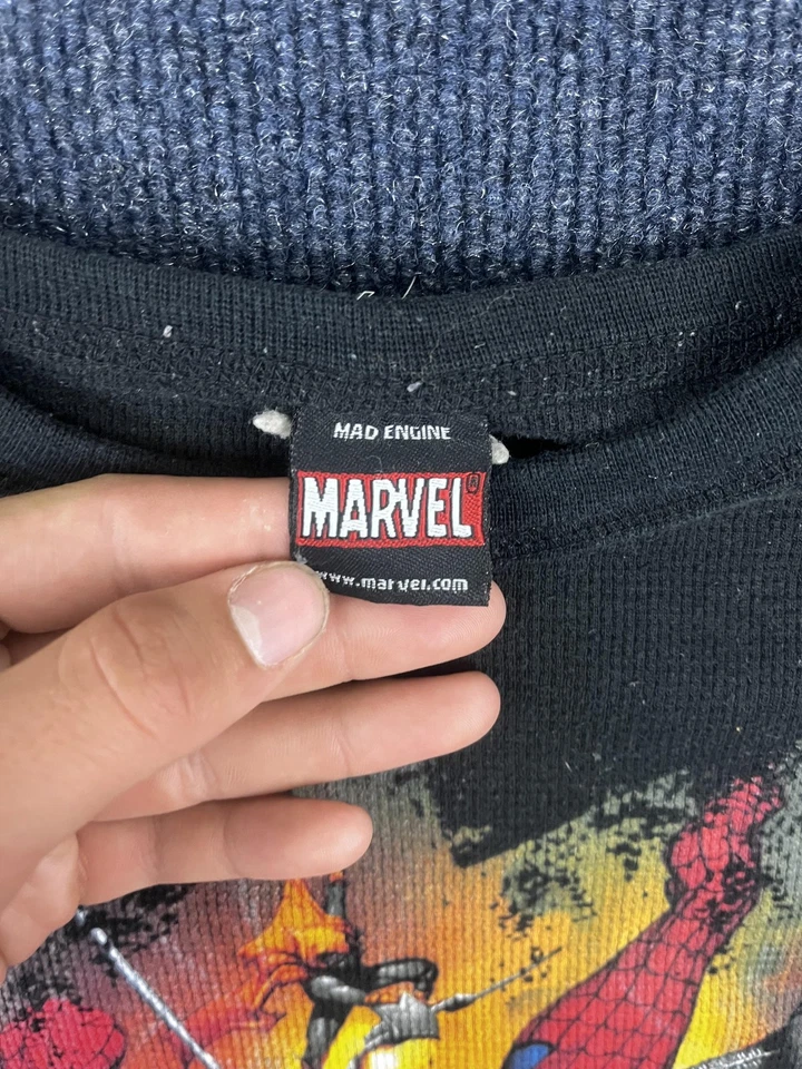 Marvel Spider-Man Shirt Youth Large Mad Engine Superhero Long Sleeve Comic Tee - Image 3 of 4