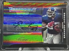 2008 Playoff Prestige BRANDON JACOBS Prestigious Pros Auto /30 GIANTS