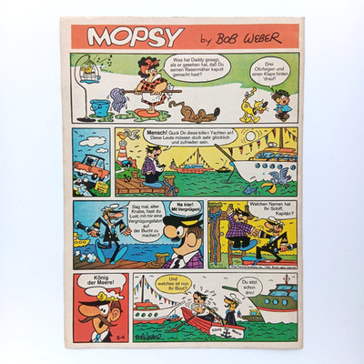 Moose Miller Mopsy Bob Weber 1968 Comicstrip deutsch King Features