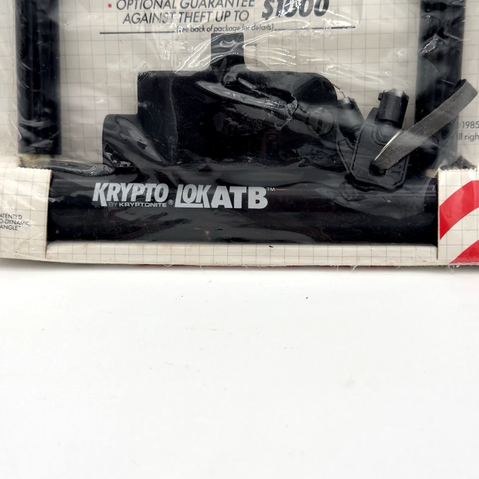 Vintage Kryptonite Krypto Lok ATB U-lock w/ Mounting Bracket & Key Bike Bicycle - Image 3 of 4