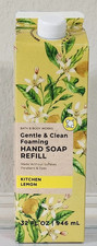 Bath Body Works KITCHEN LEMON Gentle Foaming Hand Soap REFILL 32 OZ 0.78 per fl oz