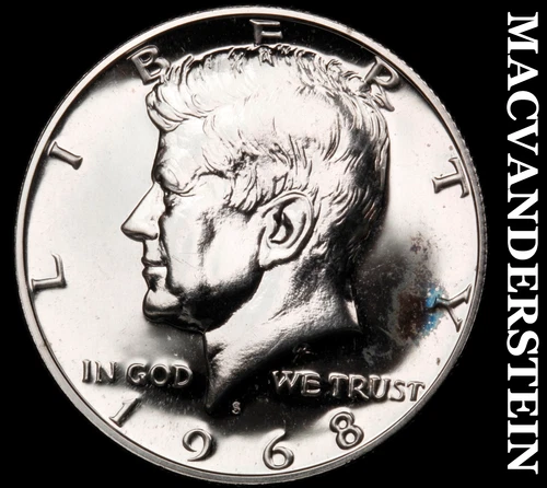 1968-S Kennedy Half Dollar- Silver Choice Gem Proof Luster No Reserve #i9650