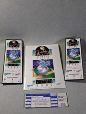 🔥Vintage Florida Marlins 1993 All Original Opening Day Magazine With 2 Tickets 