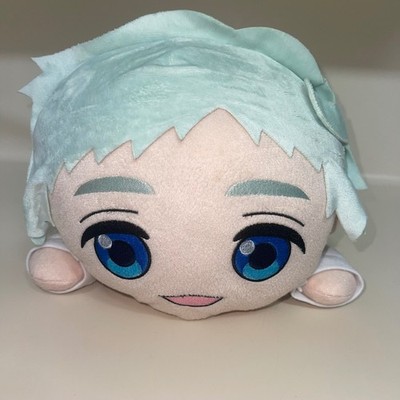 Anime Mochi Laying Plush Doll Blue Hair Possible Rimuru Tempest No Taga