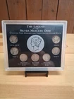 SHORT SET 1917 - 1945 P D S (7 PIECE LOT) Mercury Silver Dimes GOOD / VG