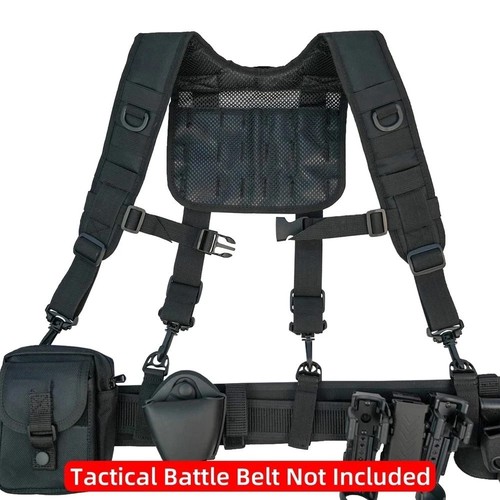 Tactical Police Suspenders for Duty Belt Harness Law Enforcement with Adjusta... - Picture 2 of 9