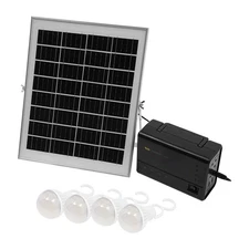 12V Solar Inverter Power Generator Freestanding Solar Generator with Bulbs