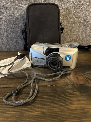 Olympus Stylus Epic Zoom 80 MJU II 35mm Point Shoot Camera, w/ manual and case