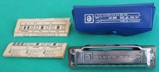 M. Hohner Blues Harp Harmonica Key of C Germany Case Instructions Manual Vintage
