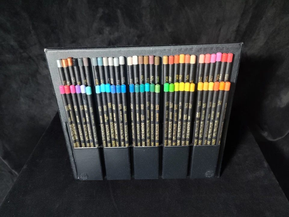 Rare 60 Piece Design Spectracolor Colored Pencil Set With Easel , Vintage unused - Image 2 of 4