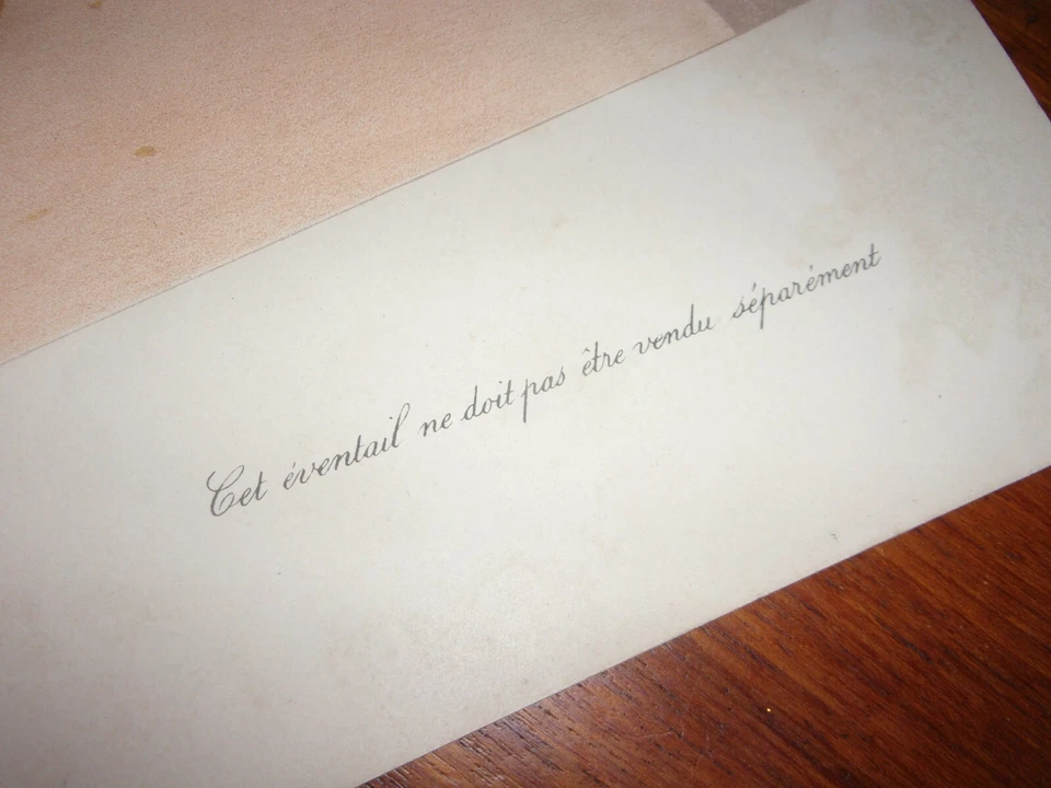 bac ferdinand 1895 projet d eventail QUELQUES TRANCHES DE VIE - Photo 3/4