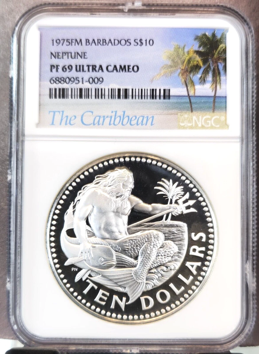 バルバドス 10ドル 1975年 Silver 1975 Barbadian Coins for sale | eBay