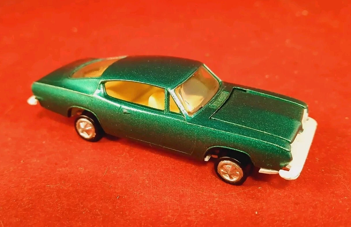 Vintage Playart RESTORED Plymouth Barracuda Formula S Metallic Green Hong Kong