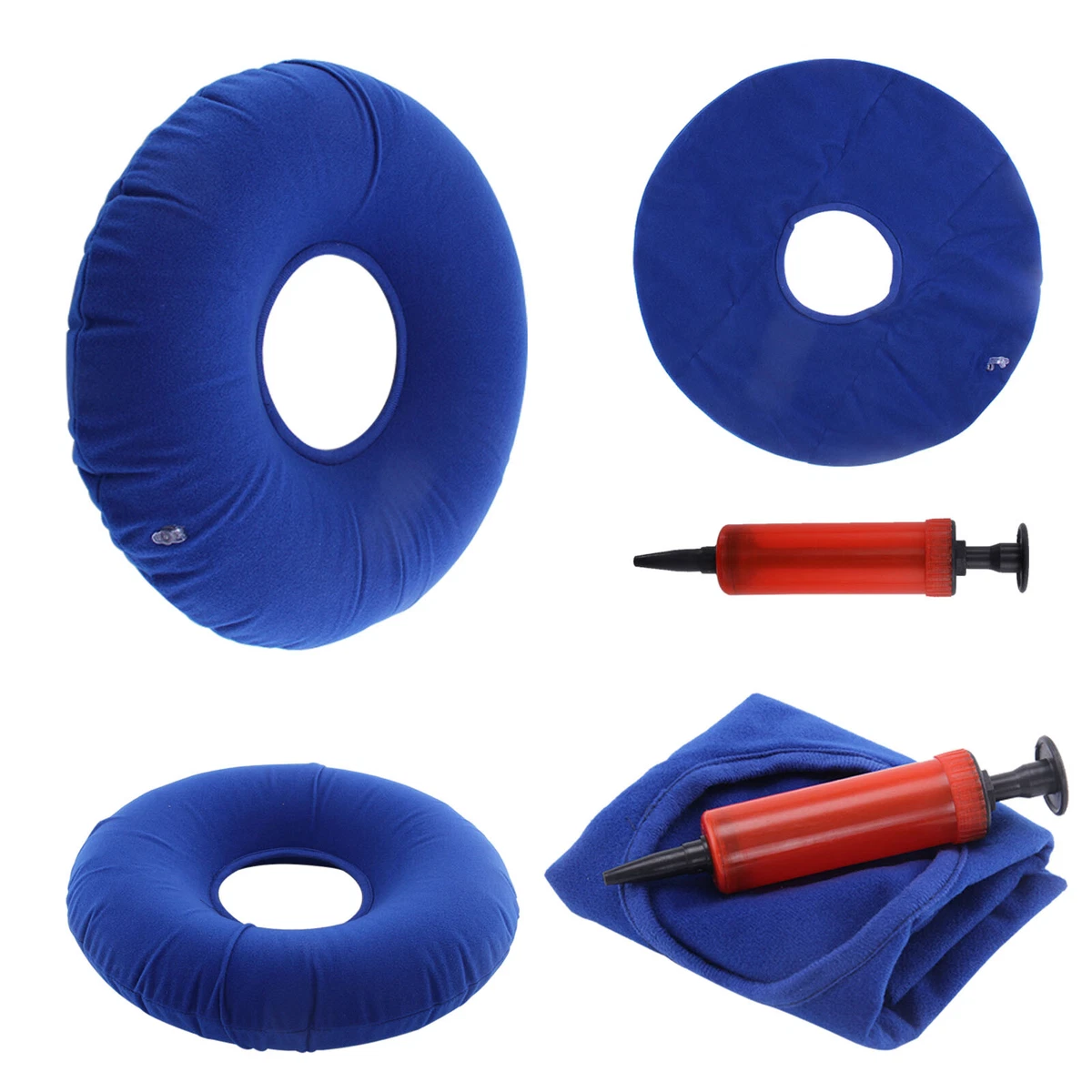 Premium Donut Cushion - Portable Inflatable Seat Pillow for