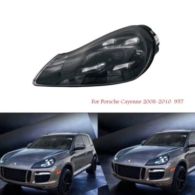 Pair 2021 LED Headlight Upgrade For Porsche Cayenne 957 2008-2010 Front Lamp