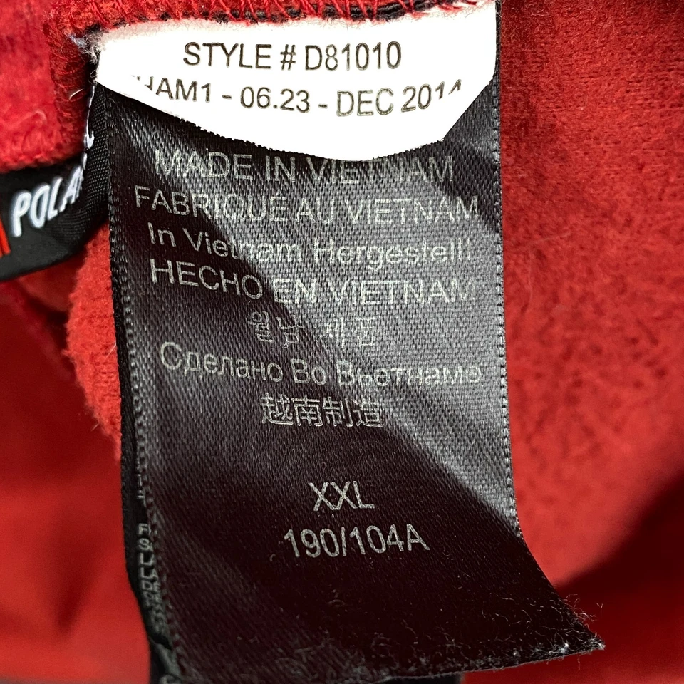 Marmot Mens Micro Fleece Jacket Full Zip Rust Zipped Pockets Polartec 2XL - Image 4 of 4