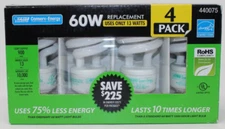 FEIT Electric Conserv Energy NEW 4 Pack 60W Replacement Uses 13W CFL Bulbs