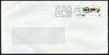 SINGAPOUR 2024 CÉLÉBRANT HARI RAYA AIDILFITRI NOUVEAU SLOGAN POSTAL TIMBRE DATE