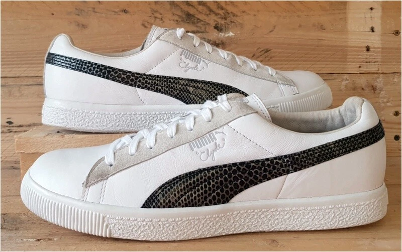 Scarpe da ginnastica Puma Clyde x Undefeated in pelle UK10 US11 EU44.5 353917 03 bianco nero