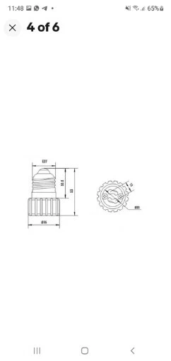 Adapter E27 - GU10 Lamp Socket Converter Socket Lamp Base Socket UK Stock - Image 2 of 4