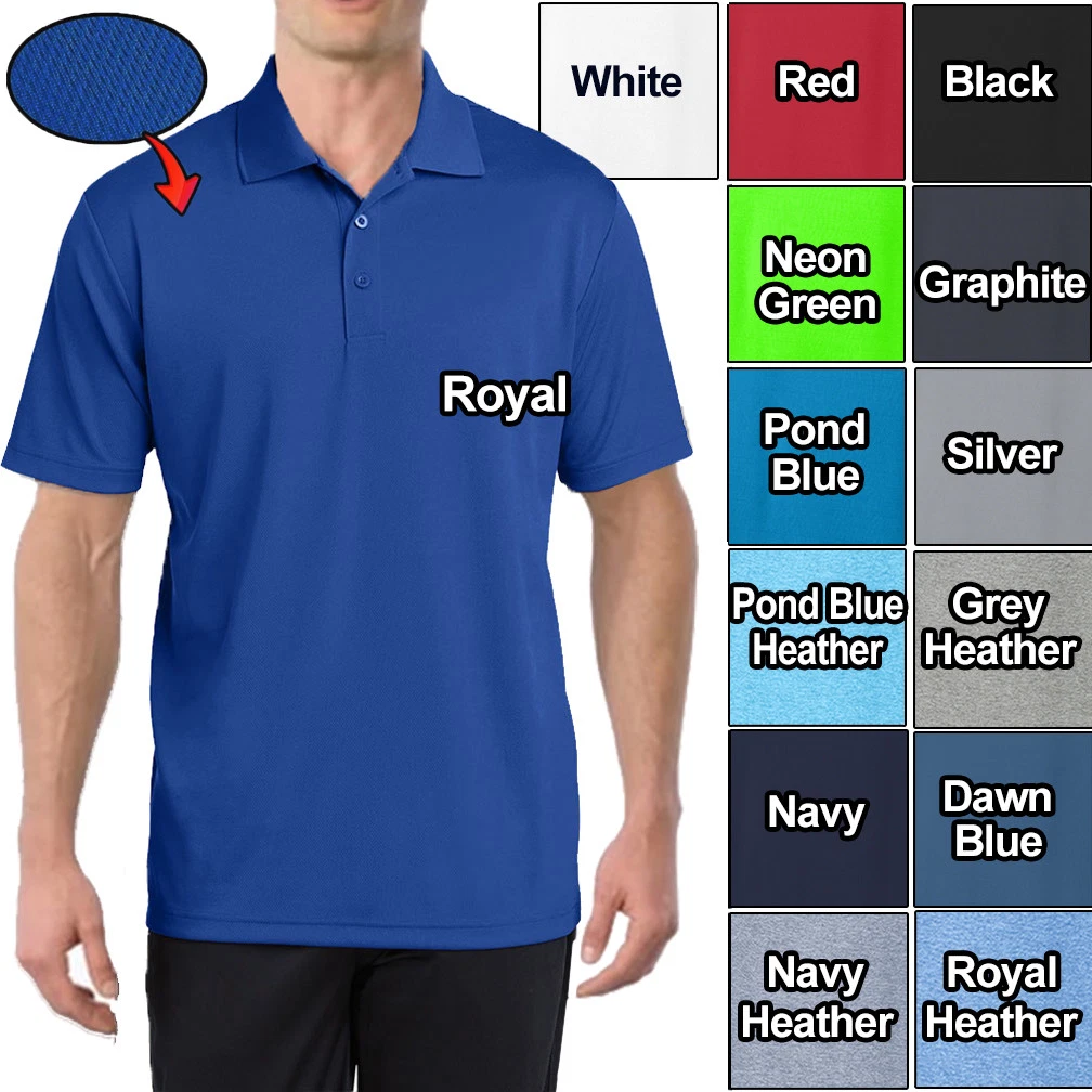 Men's Polo Shirt Moisture Wicking Dri Fit Micro Mesh XS - XL 2XL, 3XL, 4XL NEW
Opens in a new window
