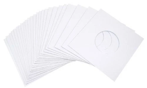 VALUEMAILERS 200 45 RPM 7" Record Inner Sleeves With Hole Heavy Weight 20# White Paper Acid