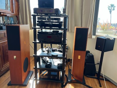 Aerial Acoustics Model 8 V.1 Loudspeakers, Highly Reviewed, Cherry Finish