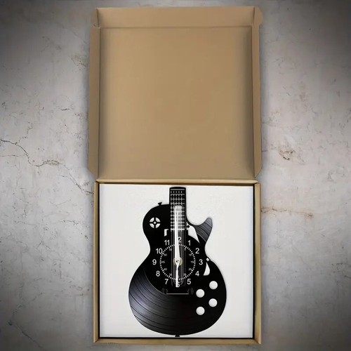1pc Guitar Vinyl Wall Clock, Music Wall Clock perfect for Christmas gift Xmas - Picture 7 of 8