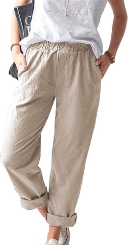 Linen Pants Tight Ankle