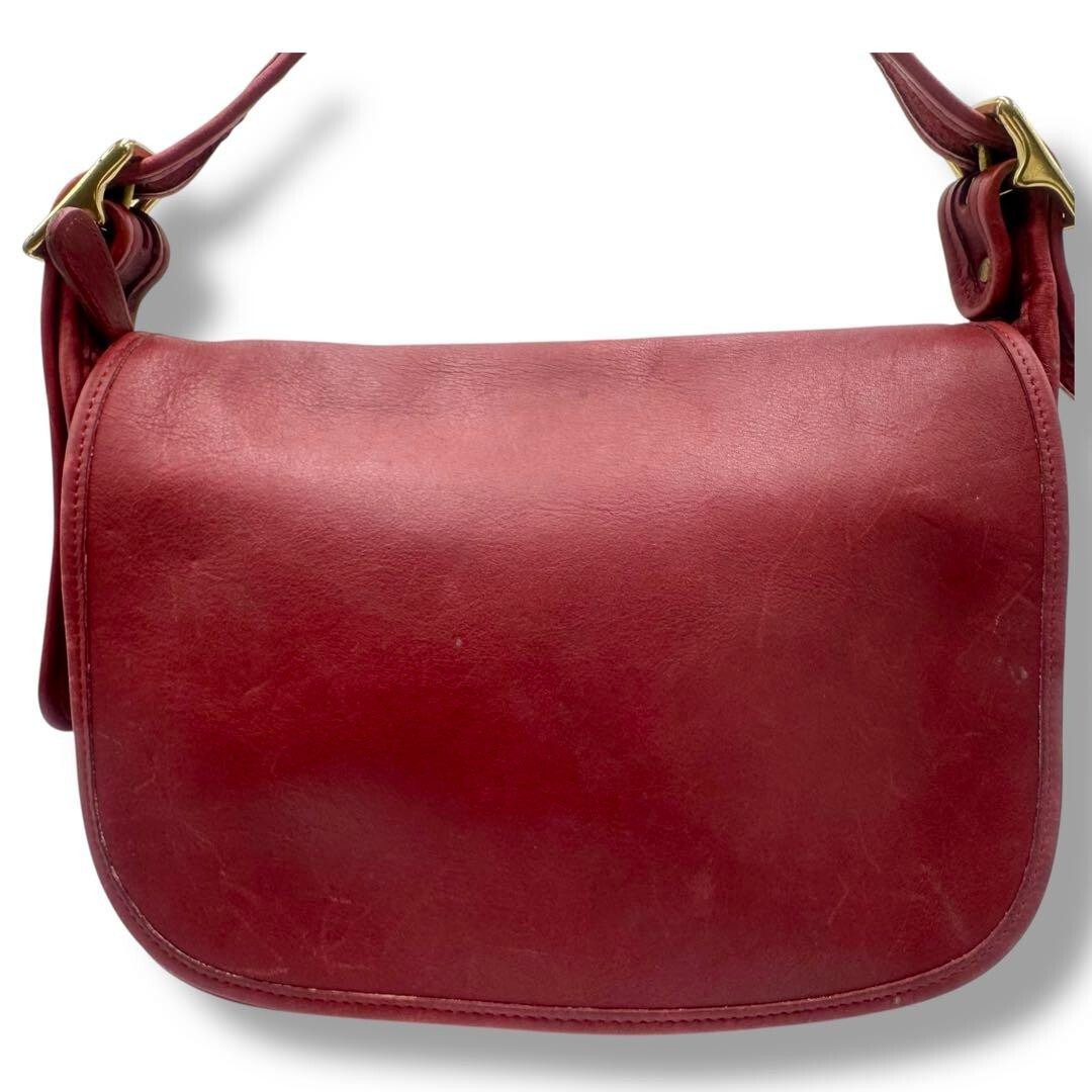 Vintage Old Coach 9951 Shoulder Bag Red Made In USA