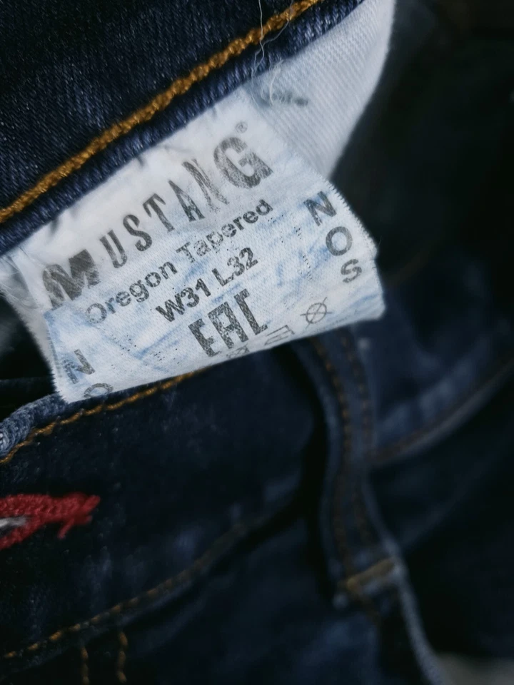 Pantalones de mezclilla Mustang para hombre talla 30x29 (REAL) True Denim Oregon pierna cónica azules Foto 4 de 4