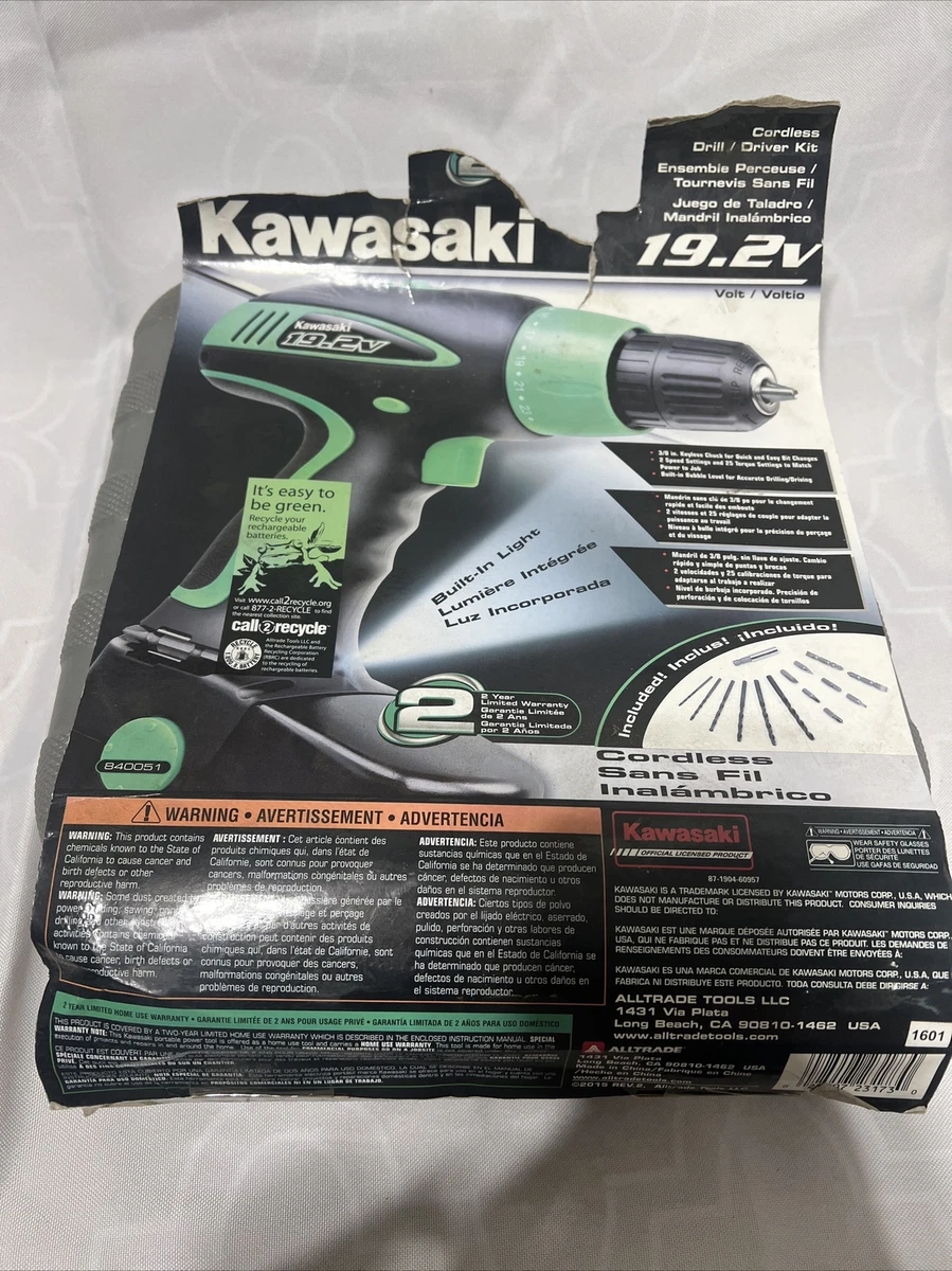 Kawasaki 19.2 V Cordless Drills for sale - eBay