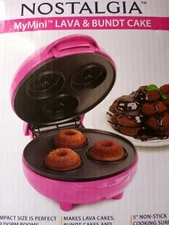 Nostalgia Compact Electric My Mini Lava*Donut*Dessert Maker* NEW 