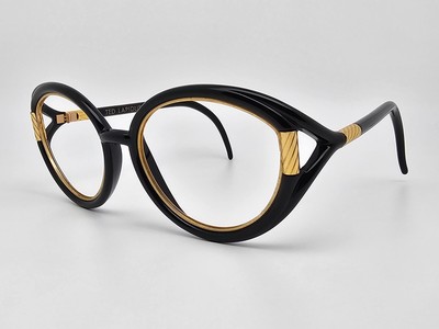Ted Lapidus Paris Gloss Black Gold Iconic Sunglasses Frame  display picture 3