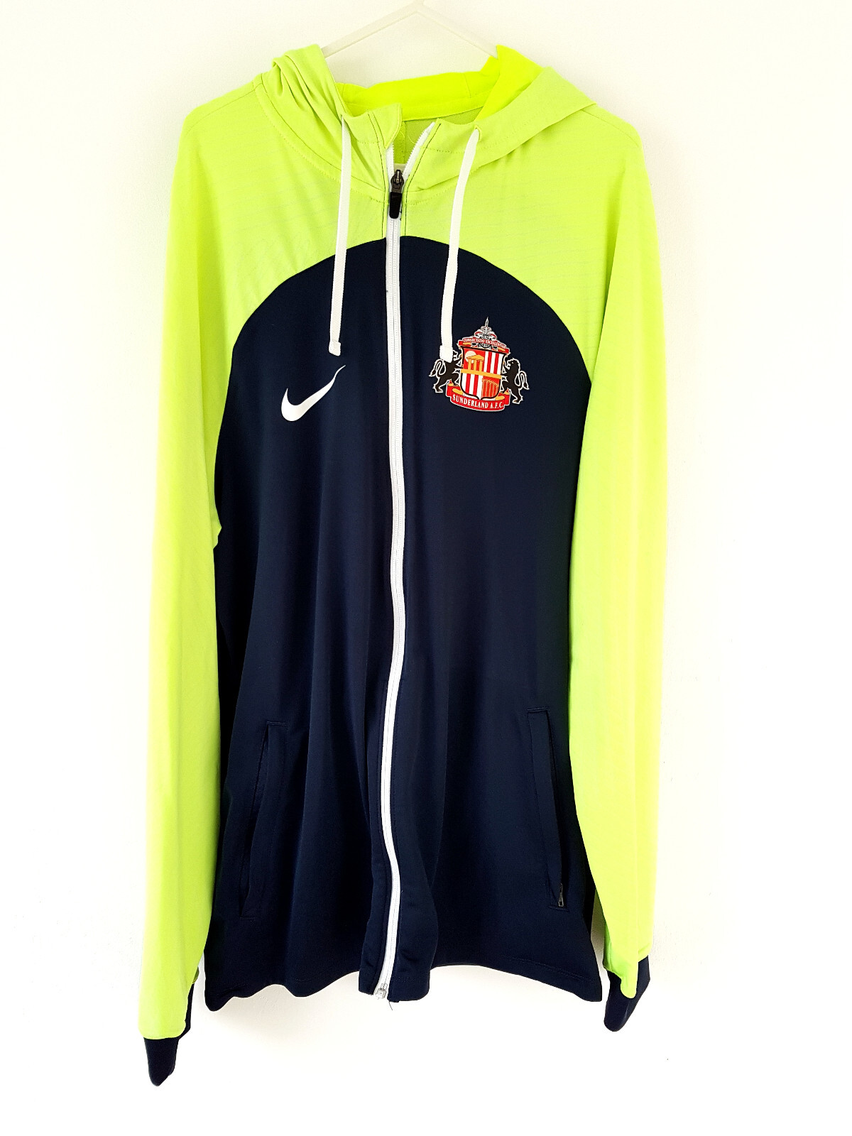 SACAI X NIKE Giacca Sunderland Track Top. Grande. Nike originali. Calcio giallo per adulti L.