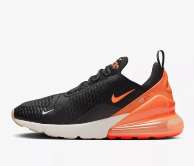 Nike Air Max 270 Sneaker Herren Freizeitschuh schwarz orange (AH8050-030) NEU