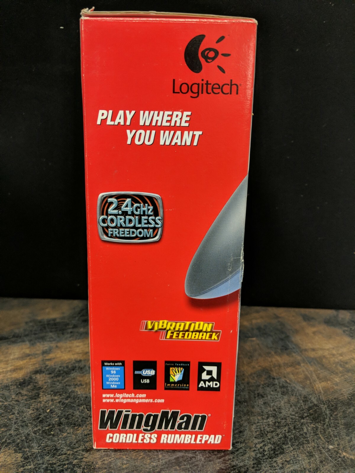 Wingman Rumblepad LOGITECH WINGMAN CORDLESS RUMBLEPAD WIRELESS PC CONTROLLER, ORIGINAL ...