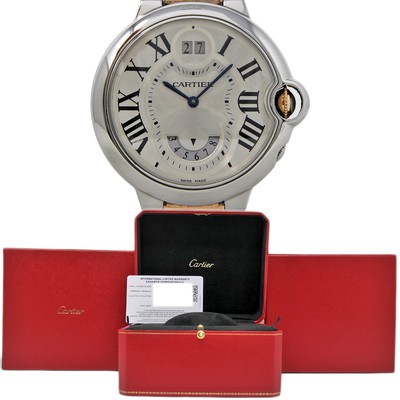 Cartier Ballon Bleu GMT 38mm 3194 W6920027 Steel Gold Box/P/2YearWTY #1552-1