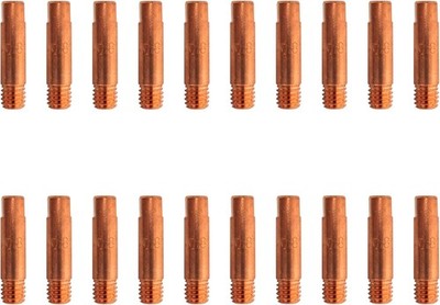 ELCAN 20 M6x25x5,8mm Kupfer-Kontaktspitzen für 0,6/0,8/1,0 15ak Brenner. 